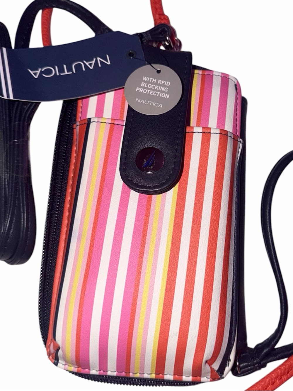 *new* Nautica Striped Crossbody Phone/Wallet Bag - Picture 10 of 10